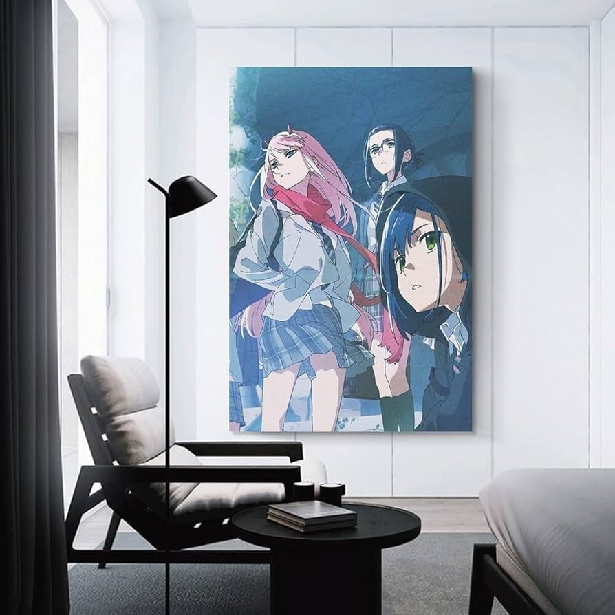 Amazon.co.jp: 絵画 ダリフラ ヒロ ゼロツー ポスター 装飾画